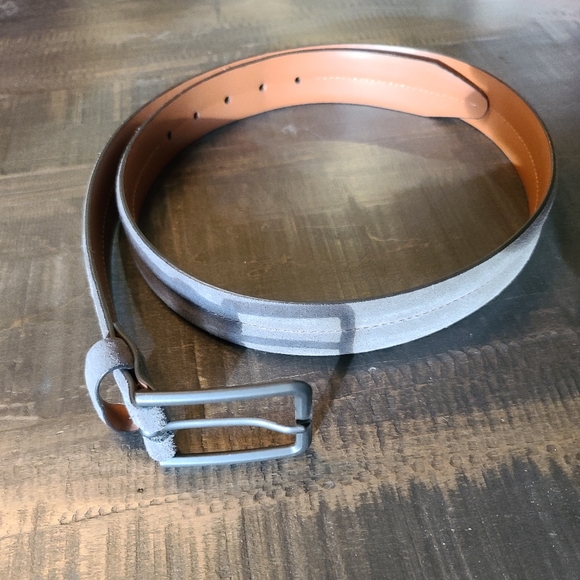Johnston & Murphy Grey suede Belt- 100 /38 - Picture 2 of 4